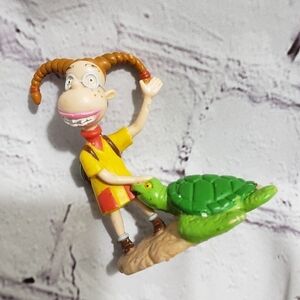 Vintage Wild Thornberry's Eliza With Turtle Figure 3" Year 1999 Viacom